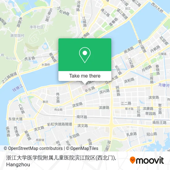 浙江大学医学院附属儿童医院滨江院区(西北门) map