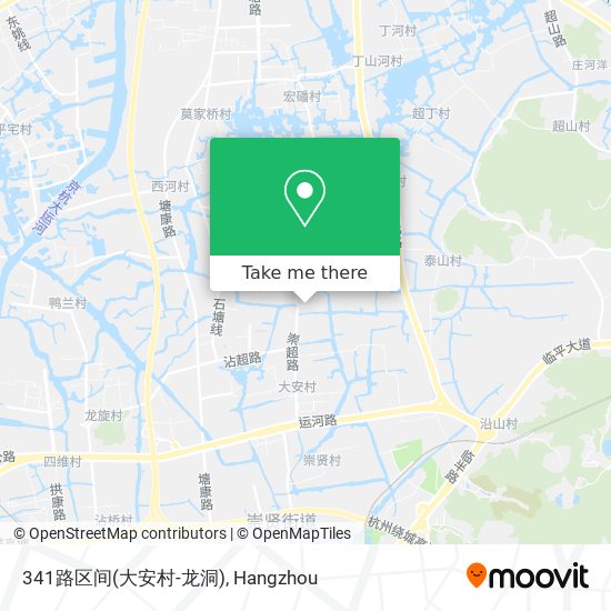 341路区间(大安村-龙洞) map