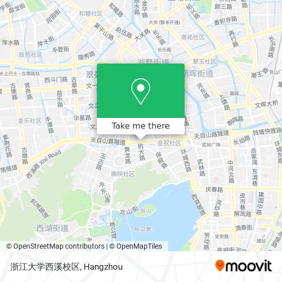 浙江大学西溪校区 map