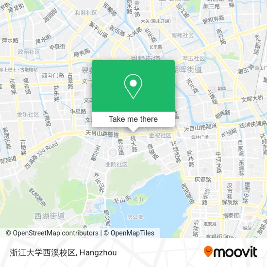 浙江大学西溪校区 map