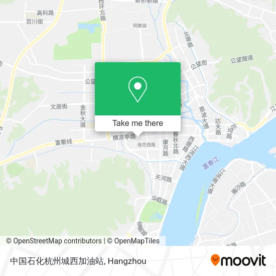 中国石化杭州城西加油站 map