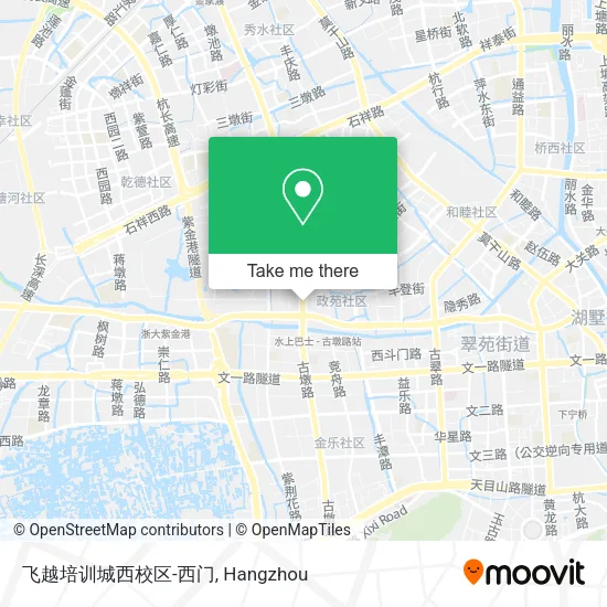 飞越培训城西校区-西门 map