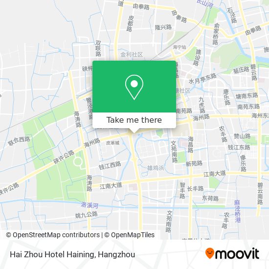 Hai Zhou Hotel Haining map