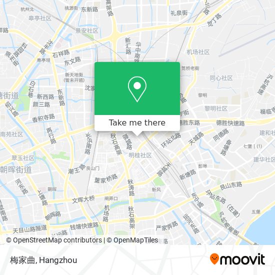 梅家曲 map
