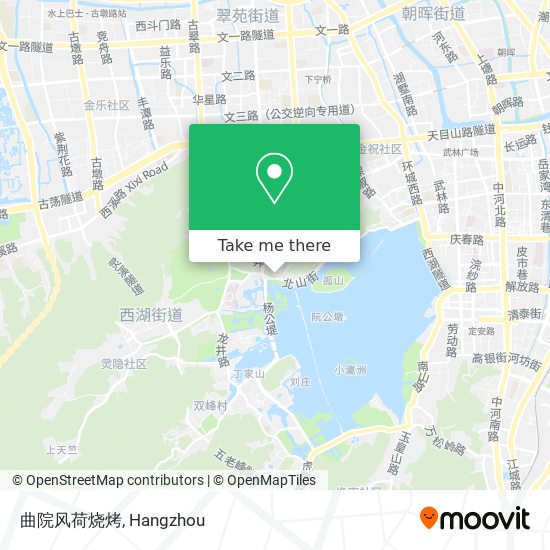曲院风荷烧烤 map