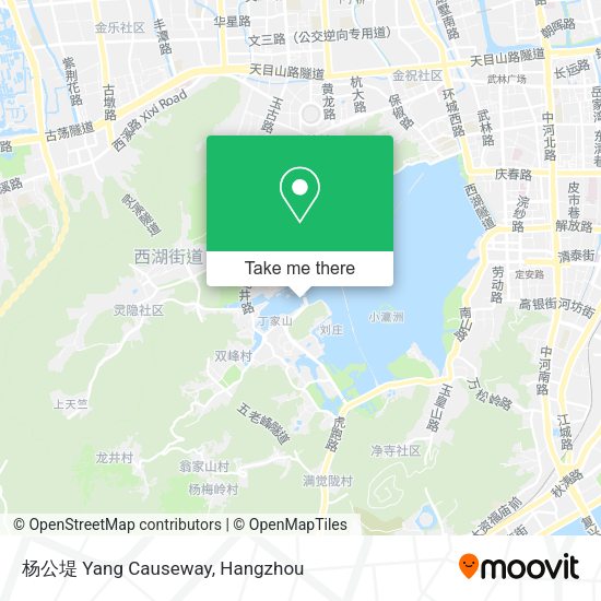 杨公堤 Yang Causeway map