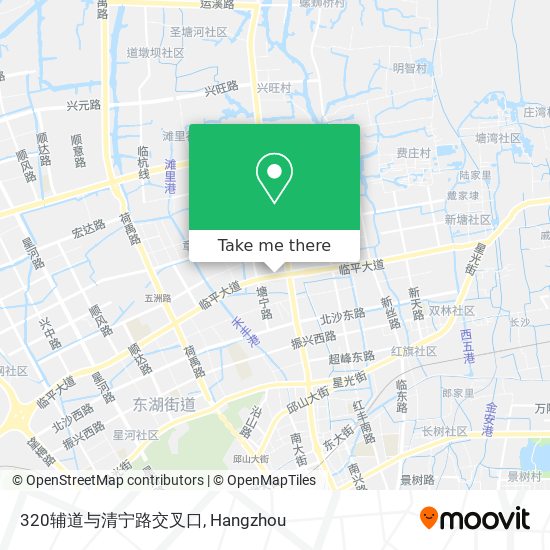 320辅道与清宁路交叉口 map