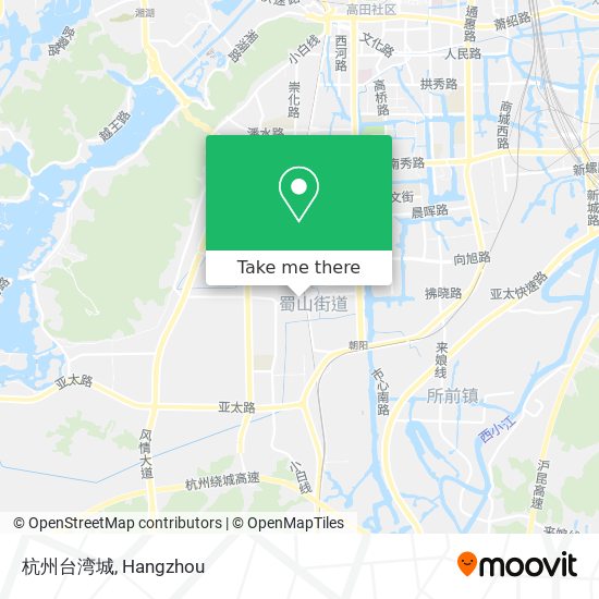 杭州台湾城 map