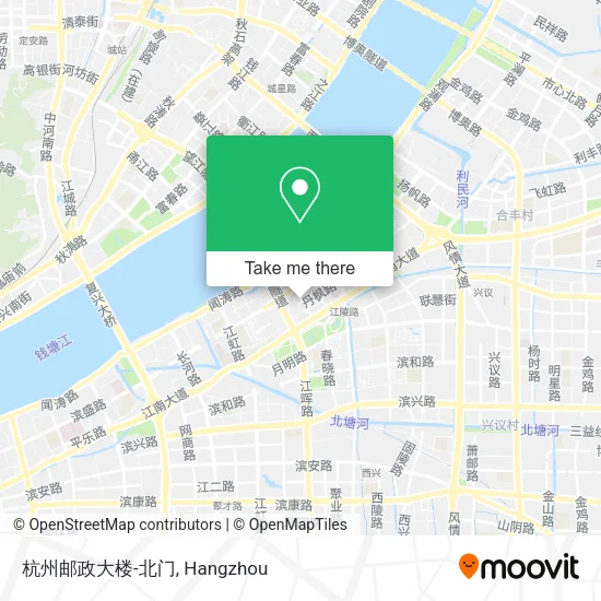 杭州邮政大楼-北门 map