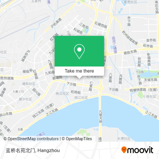 蓝桥名苑北门 map