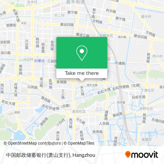中国邮政储蓄银行(萧山支行) map