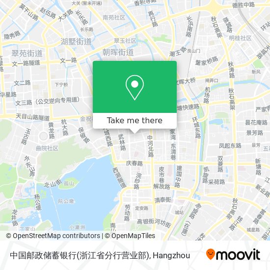 中国邮政储蓄银行(浙江省分行营业部) map