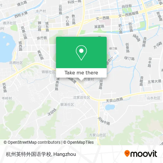 杭州英特外国语学校 map