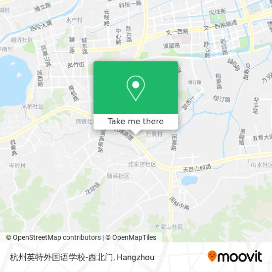 杭州英特外国语学校-西北门 map