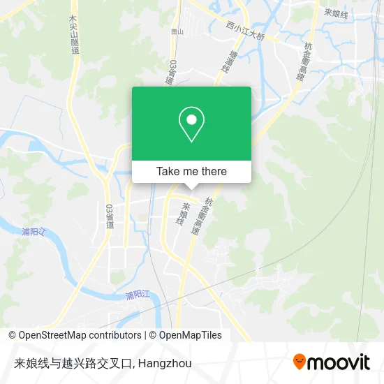 来娘线与越兴路交叉口 map