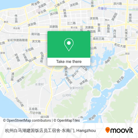 杭州白马湖建国饭店员工宿舍-东南门 map
