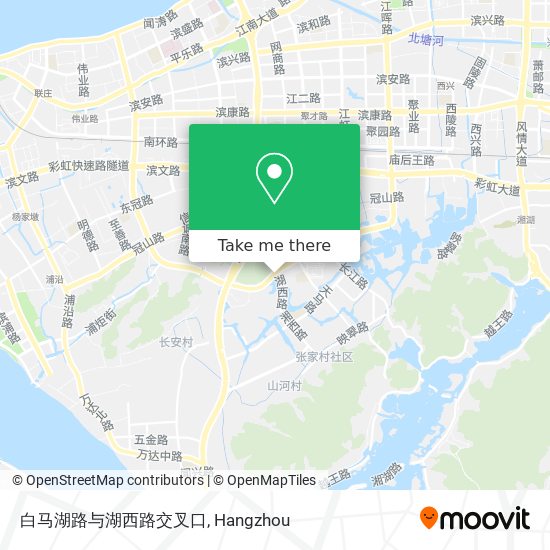 白马湖路与湖西路交叉口 map