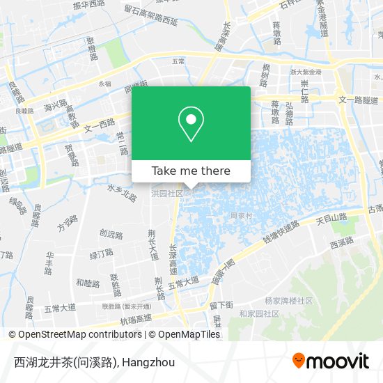 西湖龙井茶(问溪路) map