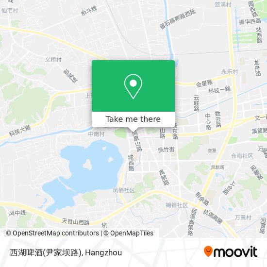 西湖啤酒(尹家坝路) map
