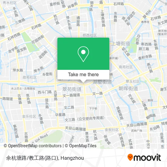余杭塘路/教工路(路口) map