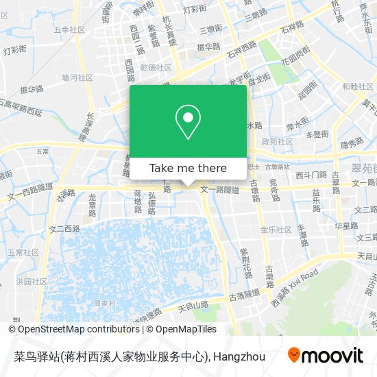 菜鸟驿站(蒋村西溪人家物业服务中心) map