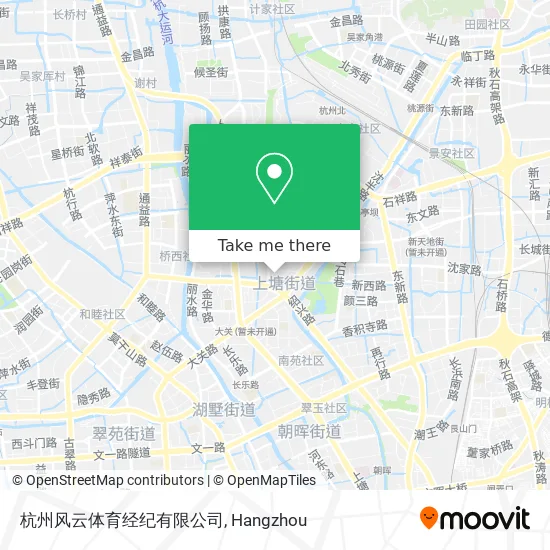 杭州风云体育经纪有限公司 map