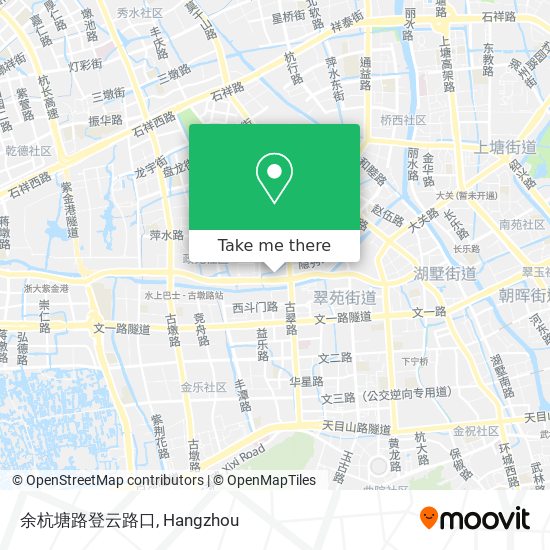 余杭塘路登云路口 map