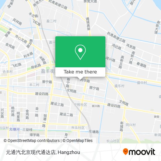 元通汽北京现代通达店 map