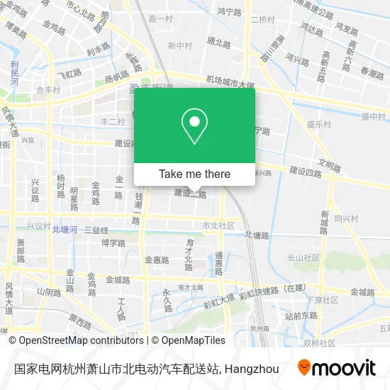 国家电网杭州萧山市北电动汽车配送站 map