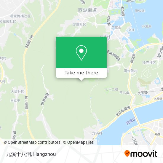 九溪十八涧 map