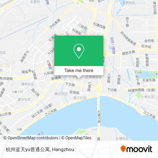 杭州蓝天yu普通公寓 map