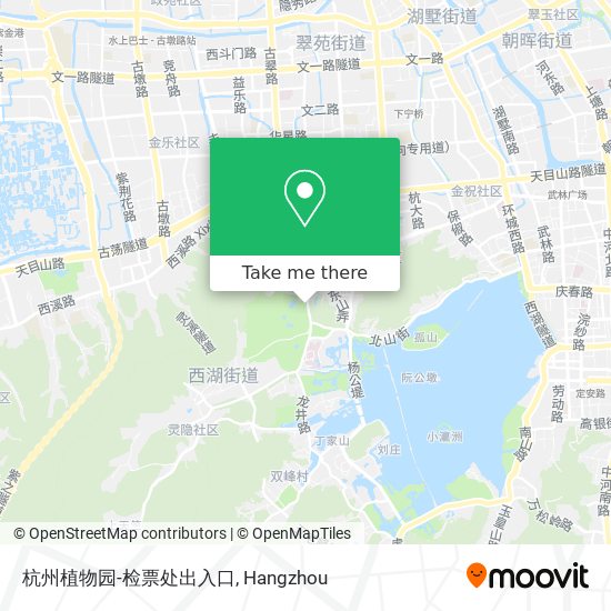 杭州植物园-检票处出入口 map