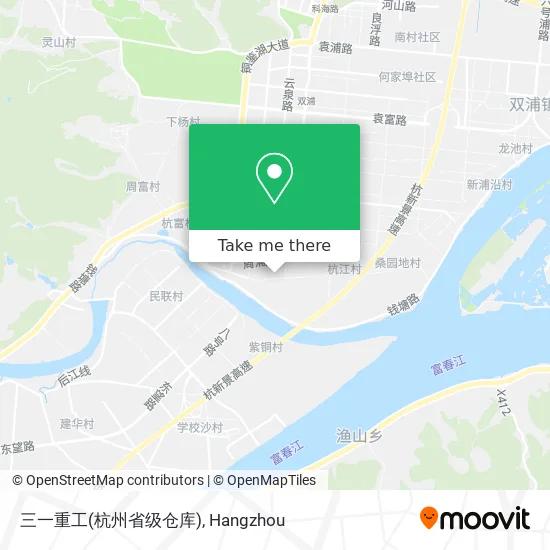 三一重工(杭州省级仓库) map