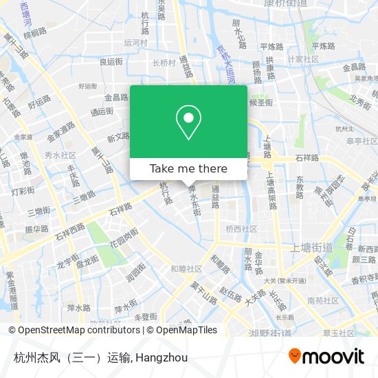 杭州杰风（三一）运输 map