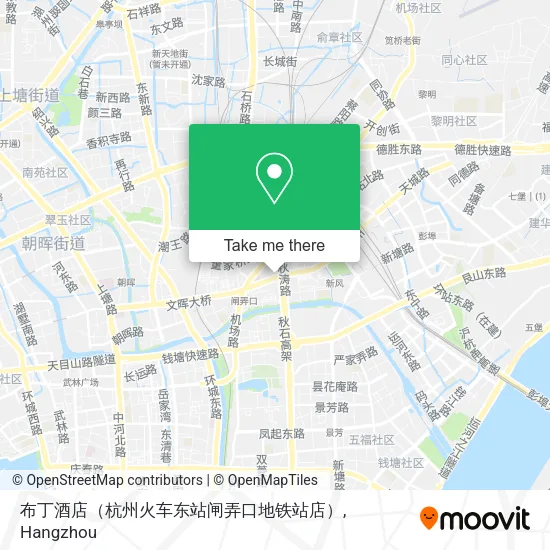 布丁酒店（杭州火车东站闸弄口地铁站店） map