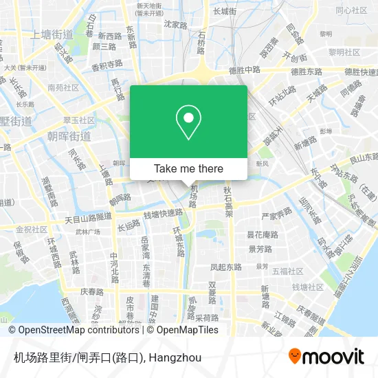 机场路里街/闸弄口(路口) map