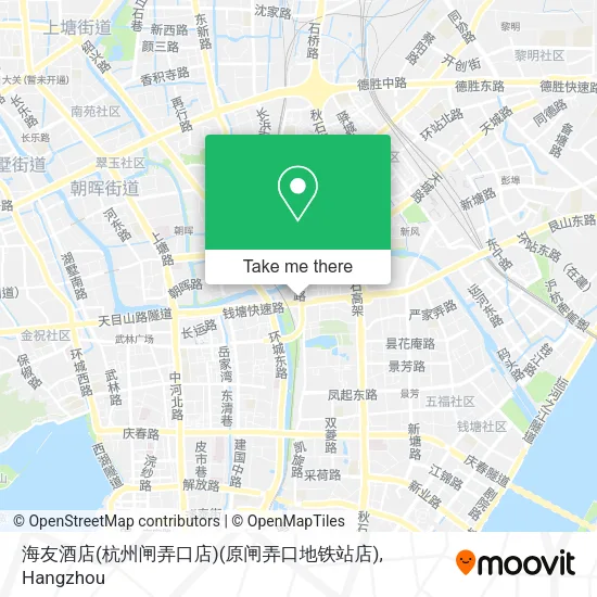 海友酒店(杭州闸弄口店)(原闸弄口地铁站店) map