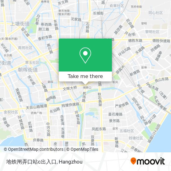 地铁闸弄口站c出入口 map