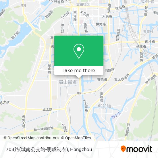 703路(城南公交站-明成制衣) map