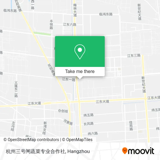 杭州三号闸蔬菜专业合作社 map