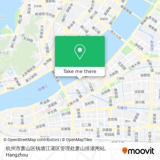 杭州市萧山区钱塘江灌区管理处萧山排灌闸站 map