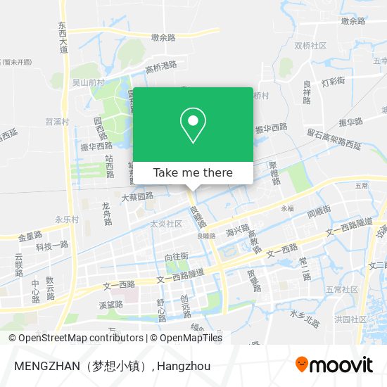 MENGZHAN（梦想小镇） map