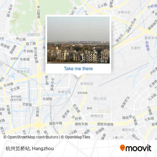 杭州笕桥站 map