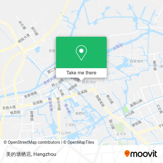 美的塘栖店 map