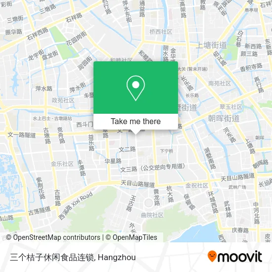 三个桔子休闲食品连锁 map