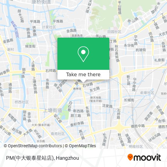 PM(中大银泰星站店) map