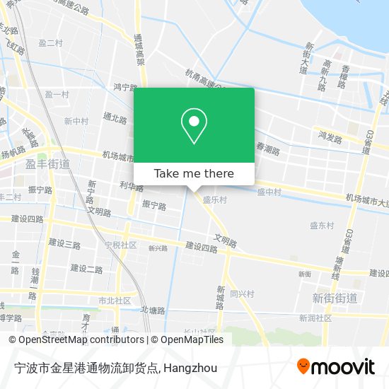 宁波市金星港通物流卸货点 map