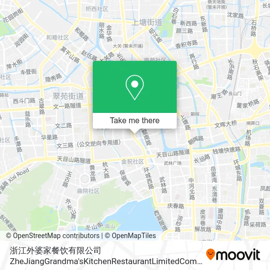 浙江外婆家餐饮有限公司 ZheJiangGrandma'sKitchenRestaurantLimitedCompany map