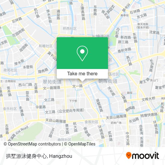 拱墅游泳健身中心 map
