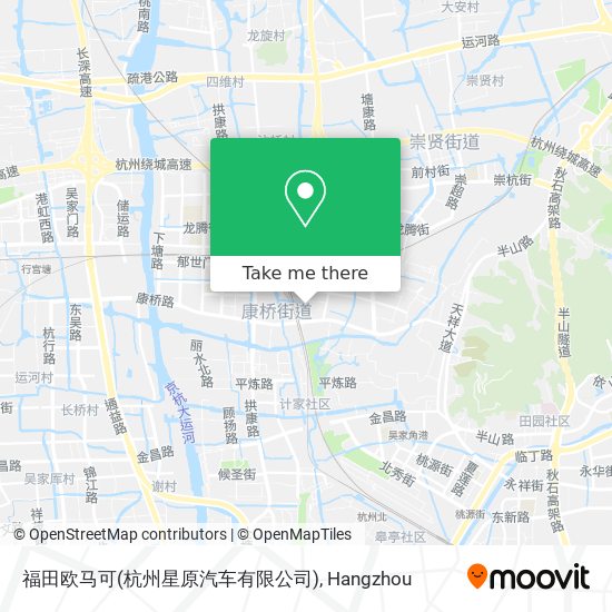 福田欧马可(杭州星原汽车有限公司) map